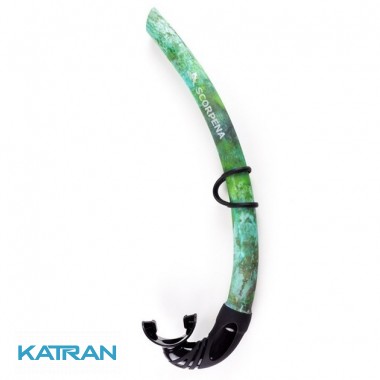 Трубка для підводного полювання камуфляжна Scorpena M2, green camo