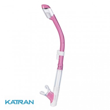 Трубка для снорклинга Cressi Sub Tao Dry розовая