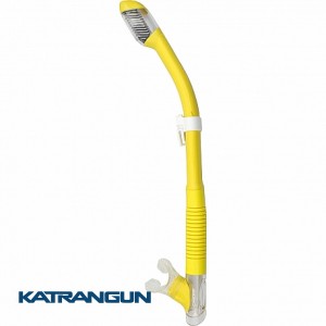 Трубка для снорклинга Cressi Sub Tao Dry желтая