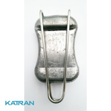 Швидкознімний вантаж для буя 1 кг; закруглений; с D-кільцем