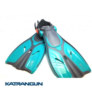 Ласти для дайвінга BS Diver Medusa Junior (відкрита калоша) зелені