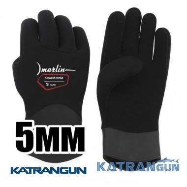 Перчатки неопренові Marlin Smooth Wrist Duratex 5мм