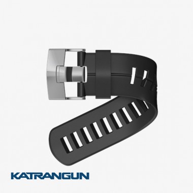 Удлинительный силиконовый ремешок для Suunto DX; серебряная пряжка