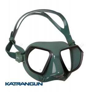 Маска підводне полювання Salvimar Noah зелений силікон, чорна рамка