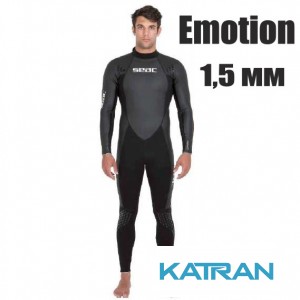 Чоловік гідрокостюм для змагання Seac Sub Emotion 1,5 мм