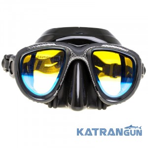 Просветленная маска Marlin Hybrid karbon (просветленные стекла)