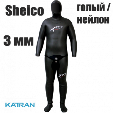 Гідрокостюм для басейну XT Diving Pro Pool Suit Sheico 3 мм; голий / нейлон
