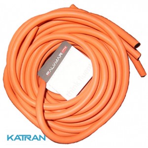 Тяги для підводних арбалетів в бухтах Salvimar (на метраж), клас A, 16-17мм, чорні в помаранчевих оболонках