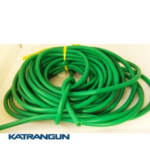 Латексна трубка BS DIVER 9 мм (вн.діаметр 5 мм) прозора в зеленому панчосі