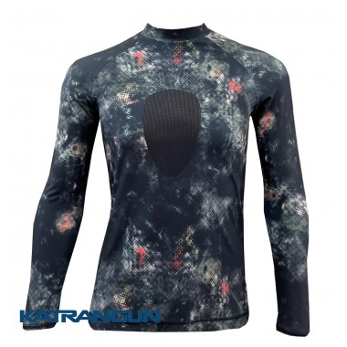 Футболка лайкрова KatranGun Rash Guard; довгий рукав CamoBrown