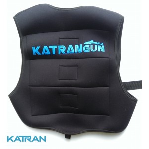 Розвантажувальний жилет підводного мисливця KatranGun; неопреновий; чорний