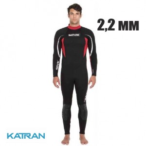 Чоловік гідрокостюм для дайвінгу Seac Sub Relax 2,2 мм