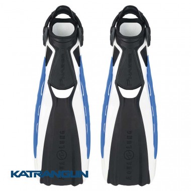 Хороші дайверські ласти Aqua Lung Phazer, біло-сині