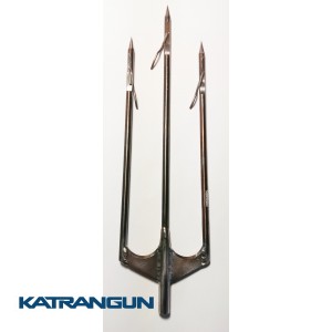 Трезубец для подводной охоты Фирменный; из нержавеющей арбалетной стали; с перекидными флажками