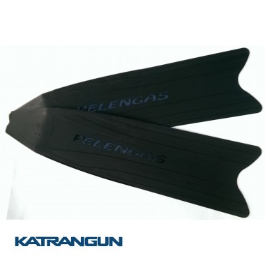 Лопасти для ласт Pelengas Black, пластиковые, средняя жесткость