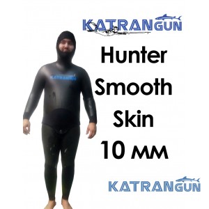 Голый гидрокостюм для подводной охоты зимой KatranGun Hunter SmoothSkin 10 мм