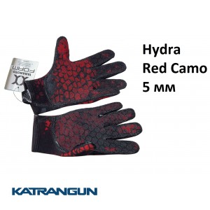 Рукавички для дайвінгу Hydra Red Camo 5 мм