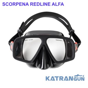 Маска для подводной охоты для начинающих Scorpena REDLINE ALFA