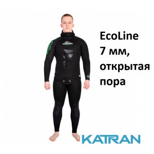Гидрокостюм для подводной охоты Scorpena EcoLine 7 мм, открытая пора