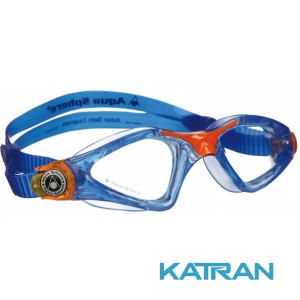 Дитячі окуляри для плавання Aqua Sphere Kayenne Junior, clear lens blue / orange
