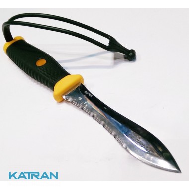 Ніж для підводного полювання Pelengas Волга; серейтор / пряма заточка