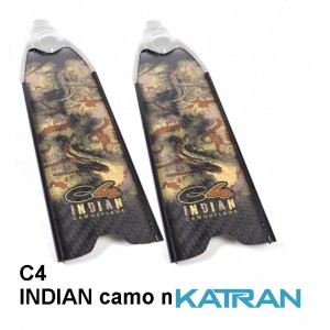 Карбонові ласти для фрідайвінгу С4 INDIAN camo med SF