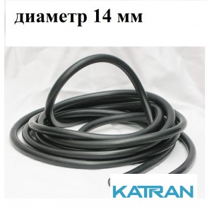 Тяги для підводної рушниці в бухтах Prime Line; на метраж; 14 мм; прозора в чорній оболонці