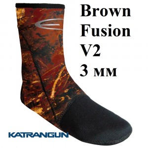 Носки с усилением Epsealon Brown Fusion V2 3 мм
